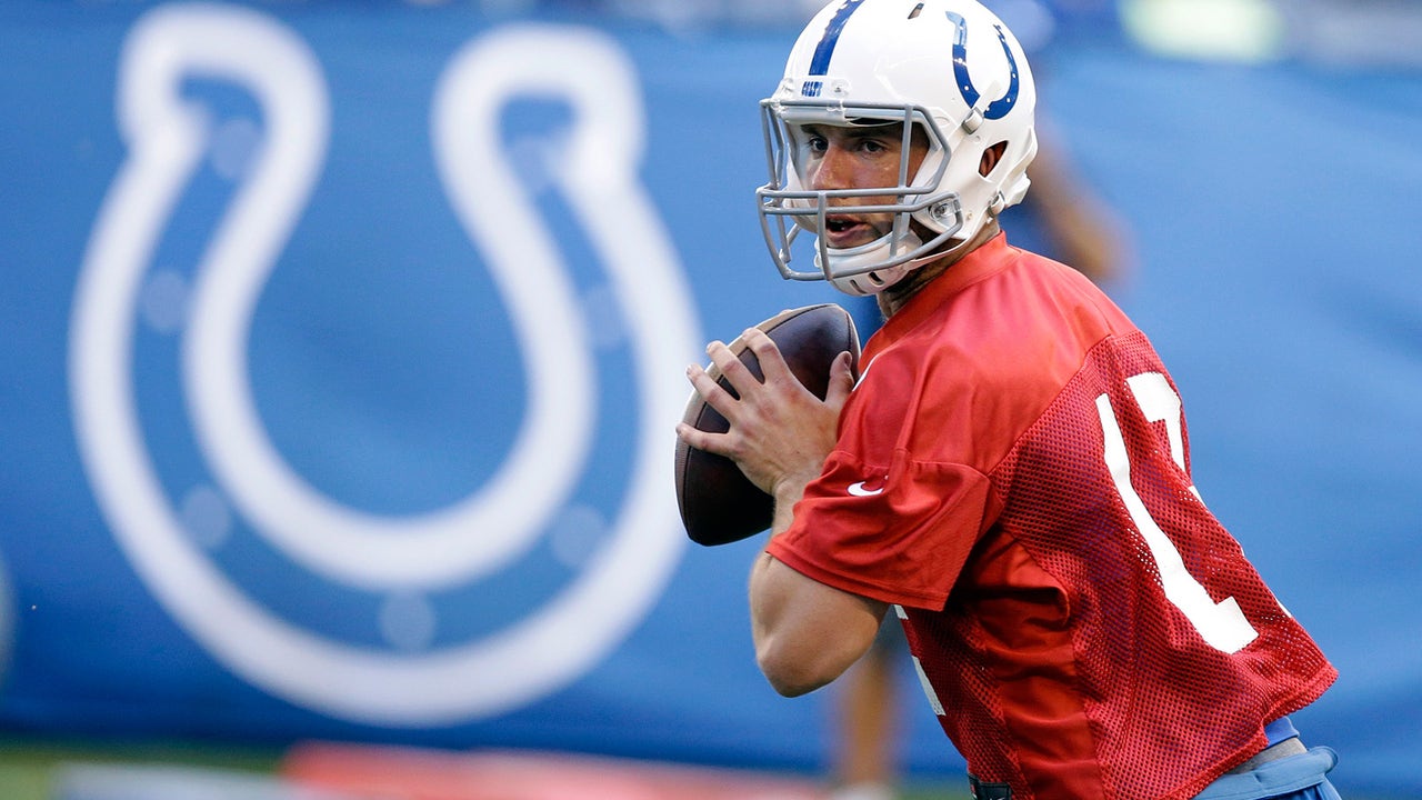 Electric! Colts' Luck thrills crowd with a slide at practice